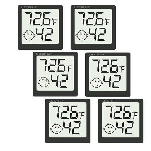 Mini Humidity Meter Hygrometer 6 Pack Room Thermometer Indoor Digital by Unknown