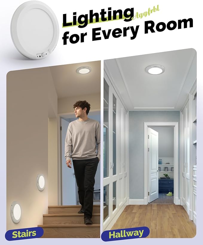 2PCs 10, 000mAh Rechargeable Ceiling Light - Image 9
