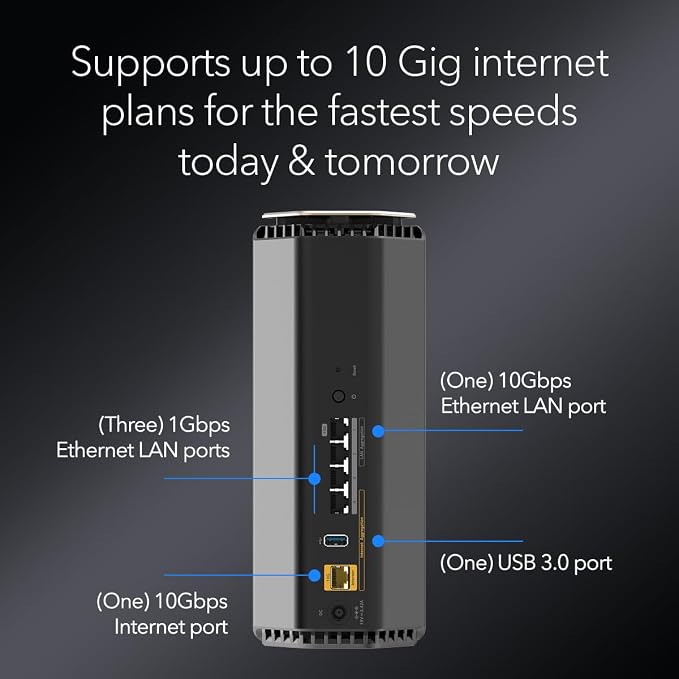 NETGEAR Nighthawk WiFi 7 Router – Router Only, 17 Gbps Wireless Speed, 10 Gig - Image 6