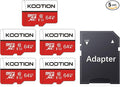 KOOTION 64GB Micro SD Card 5 Pack Micro SDXC Memory Card by KOOTION