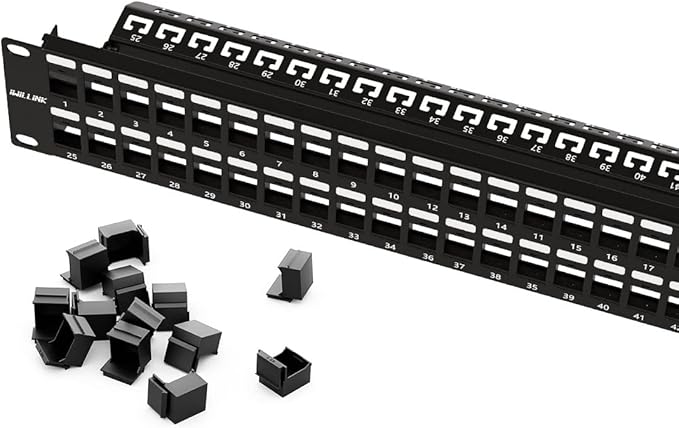 iwillink 48 Port Blank Keystone Patch Panel by IWILLINK