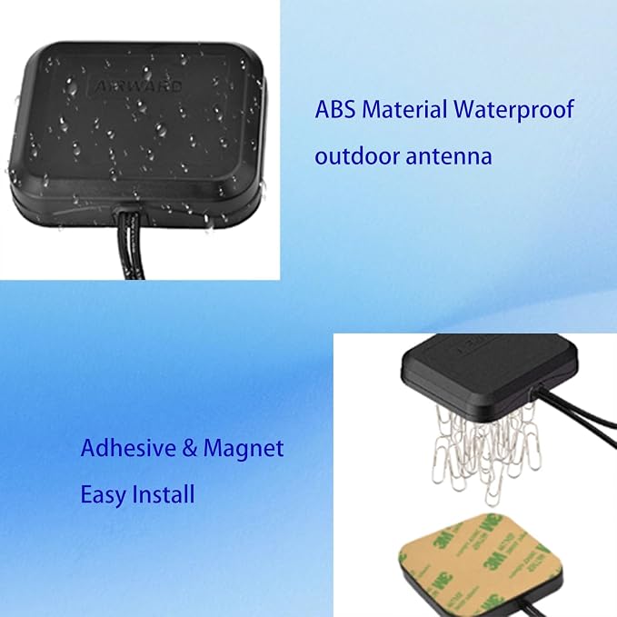 Superbat 4G LTE Antenna Dual Band MIMO Omni-Directional Magnetic Mount Dual SMA - Image 3