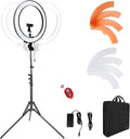 18-Inch Ring Light, 55W Dimmable 5500K Light by LDGHO