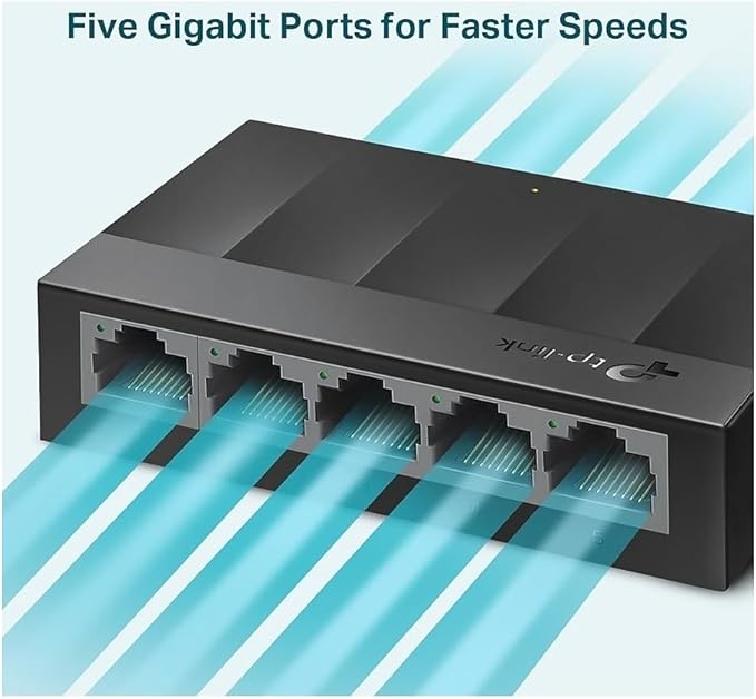 TP-Link Litewave 5 Port Gigabit Ethernet Switch | Desktop Ethernet Splitter | - Image 3