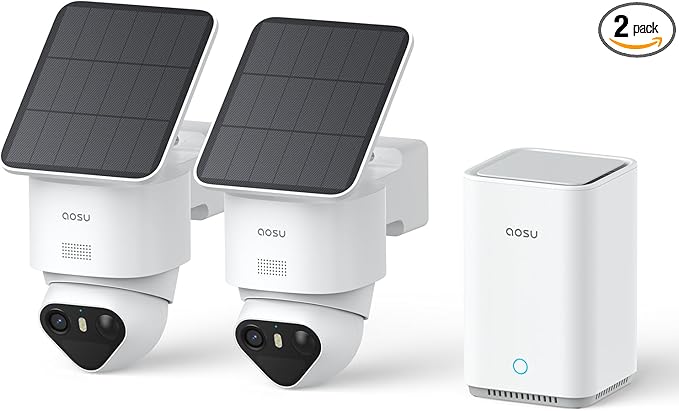 aosu T2 Ultra 4K Security Cameras Wireless Outdoor, 2 Cam Kit, Smart Home by AOSUSecurityOffical