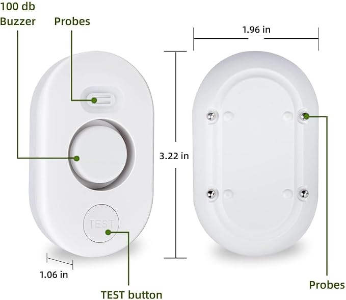Water Leak Detector Sensor Alarm: Water Flooding Monitor - Image 5