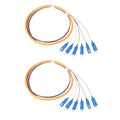 6 Strands SC UPC Singlemode Fiber Optic Pigtail 1.5m SC Single Mode Fiber Cable by FiberOpticalAccessories