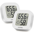 Vaikby Indoor Thermometer 2Pack, Humidity Gauge Meter Digital Hygrometer Room by Vaikby