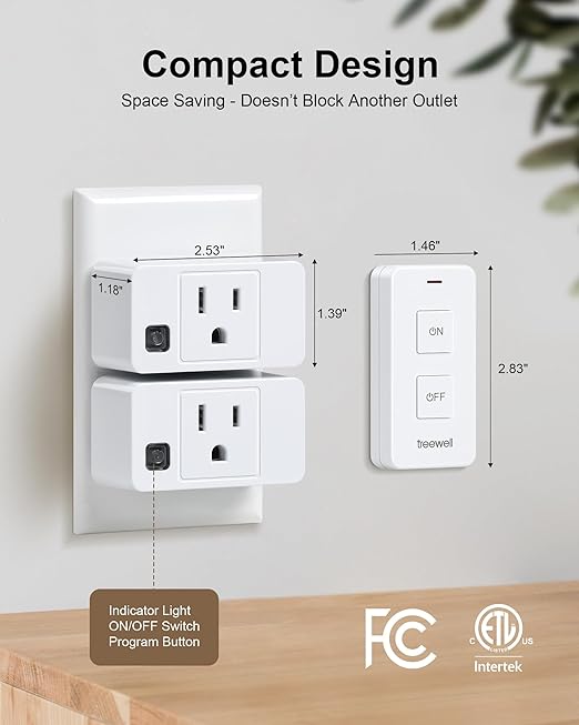 Remote Control Outlet with 2 Remotes, 200FT Long Range Wireless On Off Switch - Image 6