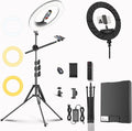 55W18 45cm Ring Light Kit 6700K Dimmable LEDRinglightTripod Stand Dual Phone by Grabyoursforinstantvibe