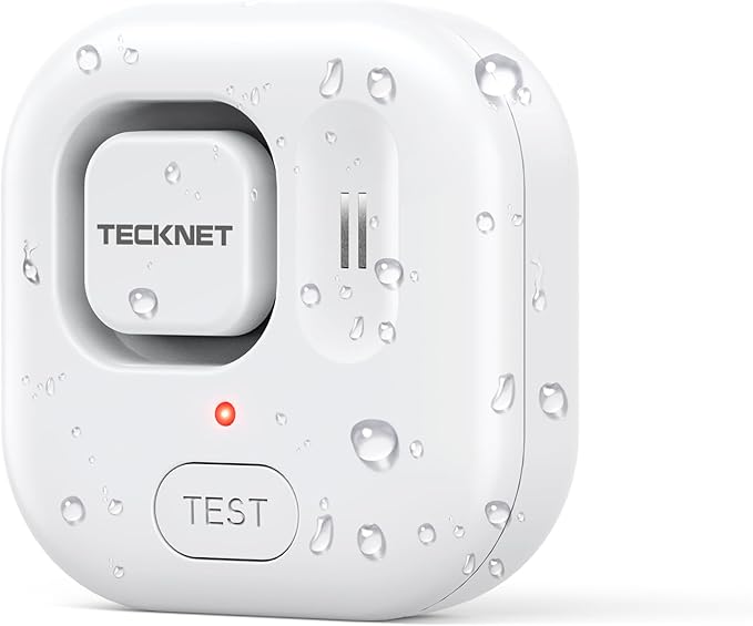 TECKNET Water Leak Detectors for Home, 120dB Water Sensor Alarm Leak Detector by Tecknet