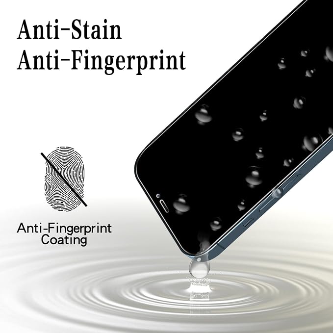 MAYtobe [2+2 Pack Designed for iPhone 12 Pro Max Privacy Screen Protector - Image 5