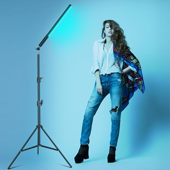 2 Pack RGB LED Video Light Wand Stick, Photography Studio Lighting Kits - Image 7