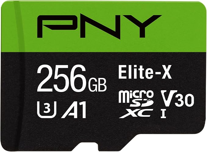 PNY 256GB Elite-X Class 10 U3 V30 microSDXC Flash Memory Card by PNY