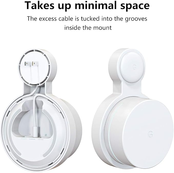 Pefecon Outlet Wall Mount for Google WiFi AC1200, No Messy Wires Space Saving - Image 3