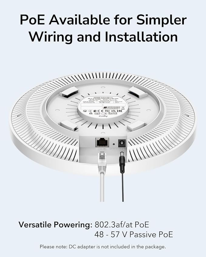 Cudy AX3000 2.5G WiFi 6 Wireless Access Point, 2.5Gbps RJ45, Business WiFi - Image 4