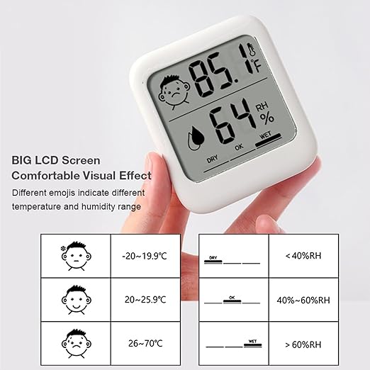 HATUSOKU Pack of 2 Digital Thermometer and Hygrometer - Image 2