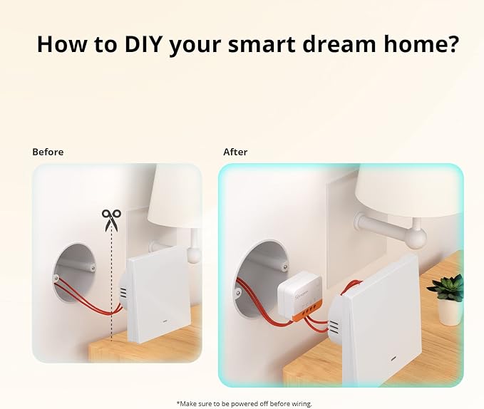 SONOFF Zigbee Smart Switch, No Neutral Conductor Required, Compatible - Image 4