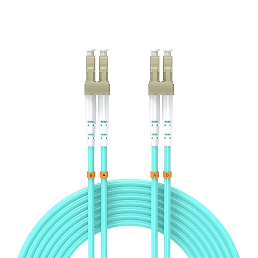 5Meters 17ft LC/UPC-LC/UPC 10GB Multi-Mode Fiber Optic Cable LC to LC OM3 LC-LC by Buacoz