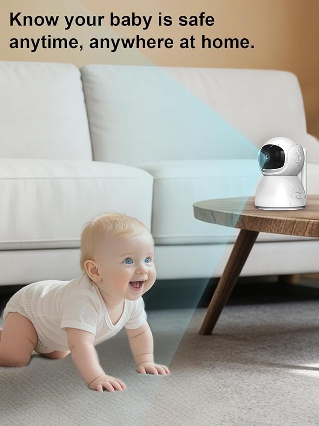 5" HD Video Baby Monitor with Camera and Audio, No WiFi Hack-Proof Security - Image 9