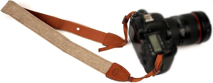 Camera Strap Canvas Brown Shoulder Strap - Image 7