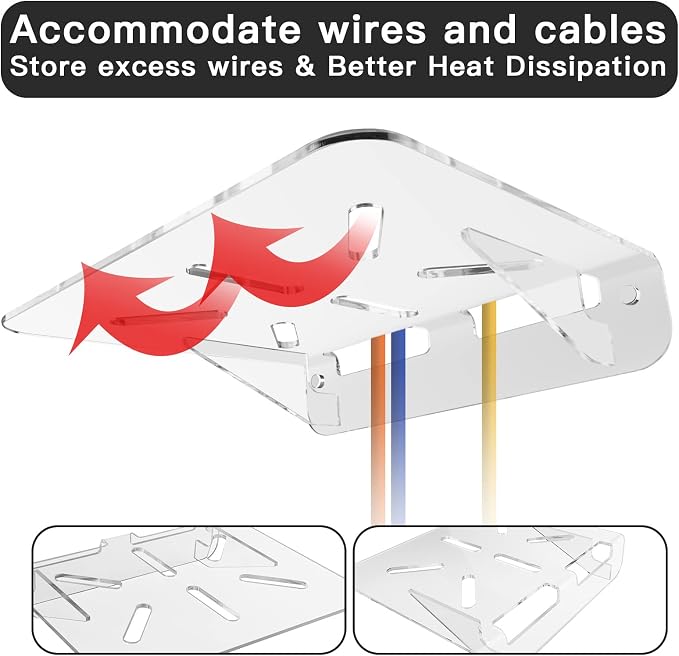 Acrylic Floating Wall Mount Shelf Holder - Image 5