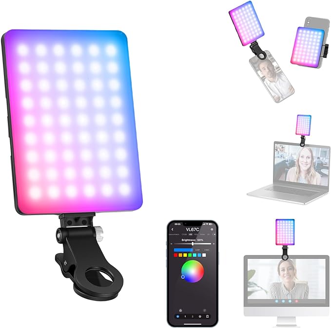NEEWER VL67C RGB Selfie Light by Neewer