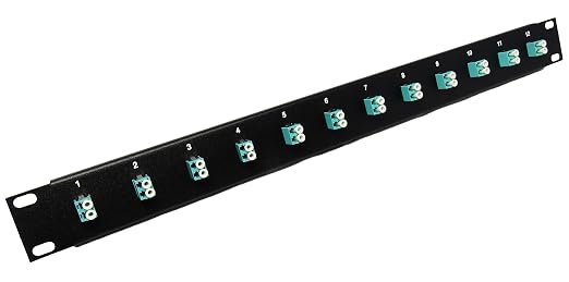 Ultra Spec Cables 12 Port LC Fiber Patch Panel 10Gb/40Gb Multimode 19" by UltraSpecCables