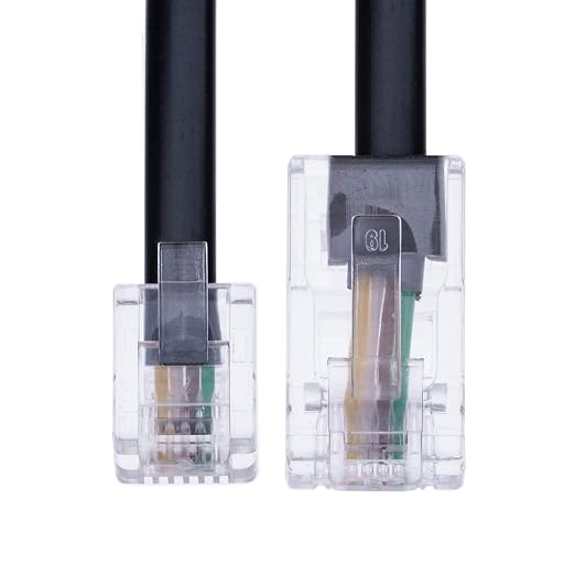 5m RJ11 to RJ45 Cable Ethernet Modem Data Telephone ASDL Patch Lead Broadband - Image 2