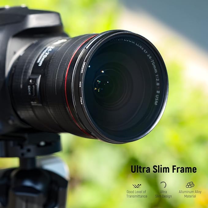 NEEWER 77mm ND Lens Filter Kit: ND2 ND4 ND8 ND16, Lens Cleaning Pen, Filter - Image 4