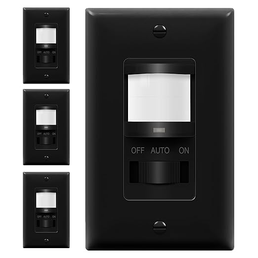 TOPGREENER Occupancy/Vacancy PIR Motion Sensor Light Switch, Learning Function by TOPGREENER