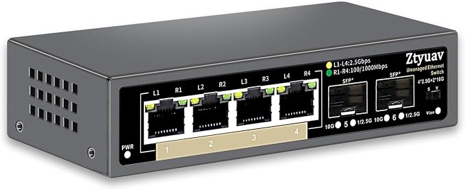 6 Port Unmanaged 2.5G Ethernet Switch by ProfessionalNetworkSwitchManufacturer