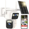 Luovisee Solar Security Cameras Outdoor Wireless, 2.4G/5G WiFi Cameras by Luovisee