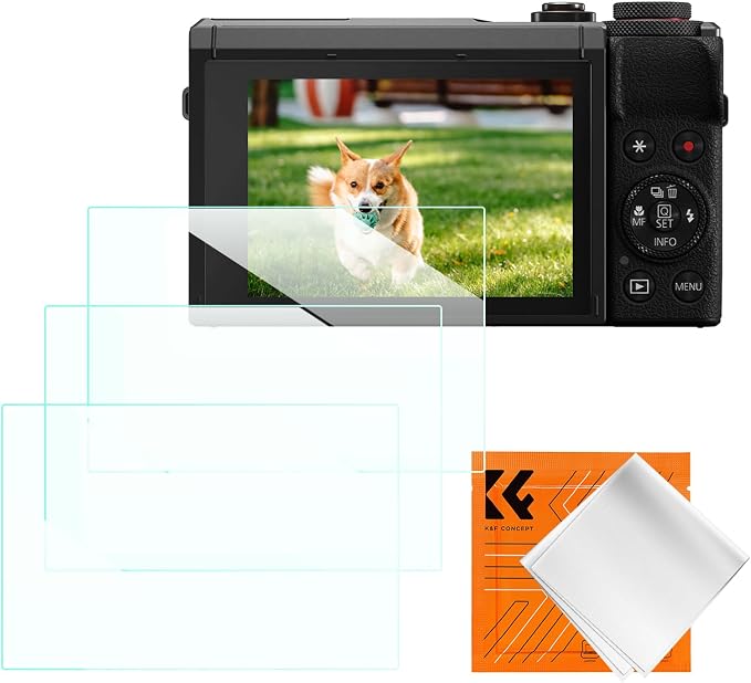 K&F CONCEPT 3 Pack Camera Screen Protector Compatible by KFCONCEPT