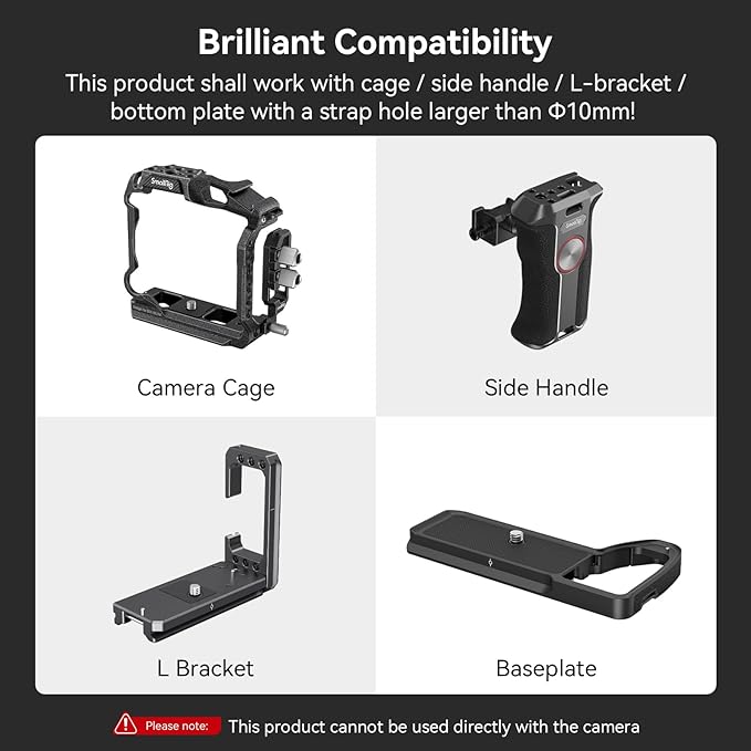 SMALLRIG Camera Cage Wrist Strap, Hand Strap - Image 2