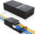 4 Port Patch Panel Blank Keystone Patch Panel UTP&STP Compatible by Enmane