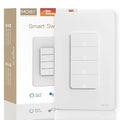 MOES Smart 4 Gang Light Switches, 2nd Generation Wi-Fi Single Pole Switch by MOES