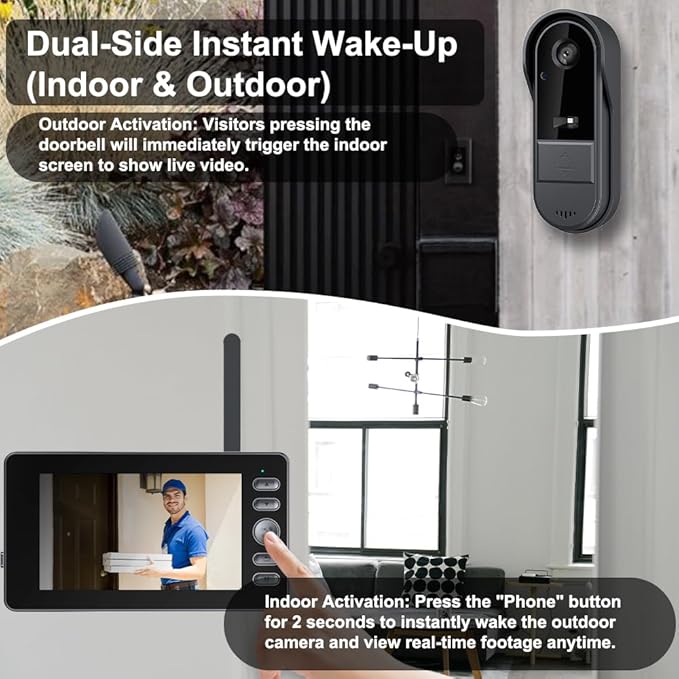 TKMARS Doorbell Camera Wireless No Subscription - Image 2
