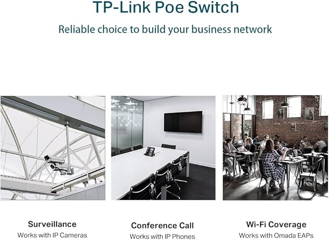 TP-Link Omada SL2428P | 24 Port Fast Ethernet Smart Managed PoE Switch |24 PoE+ - Image 7