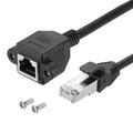 MECCANIXITY Cat5 Ethernet Extension Cable, 9.8Ft RJ45 Male to Female Screw by MECCANIXITY
