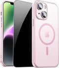 for iPhone 14 Case with Privacy Screen Protector and Camera Protection by ZOZDOKG