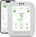 BREATHE Airmonitor Plus Indoor Air Quality Monitor – Smart CO2, PM1 PM2.5 PM10 by BREATHETECH