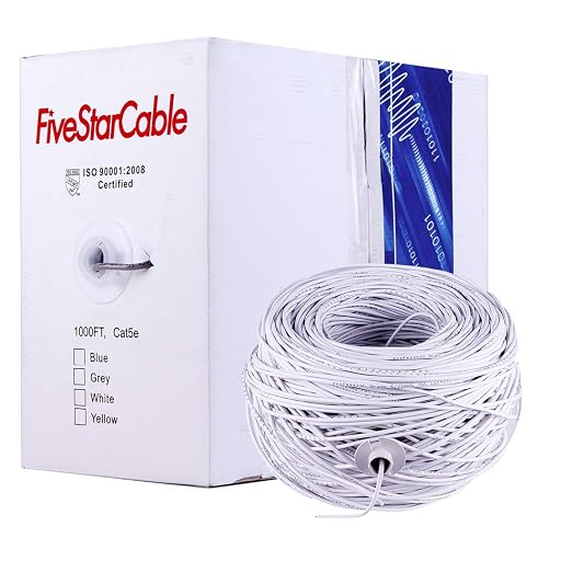 Cat5e 1000 Ft 24AWG UTP 4 Twisted Pair Ethernet Router LAN Cable Wire Pull Box - Image 3