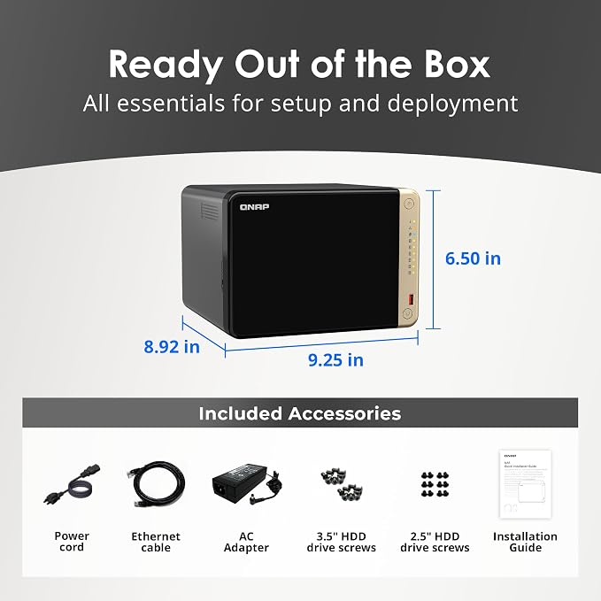 QNAP TS-664-8G-US 6 Bay High-Performance Desktop NAS - Image 8