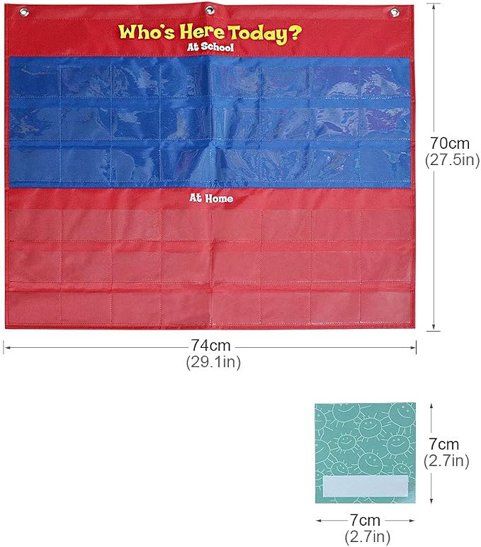 amzoya Attendance Pocket Chart - Image 4
