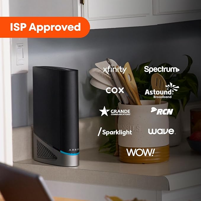 ARRIS - Cable Modem Router Combo - Fast DOCSIS 3.1 Multi-Gigabit & BE 18000 - Image 4