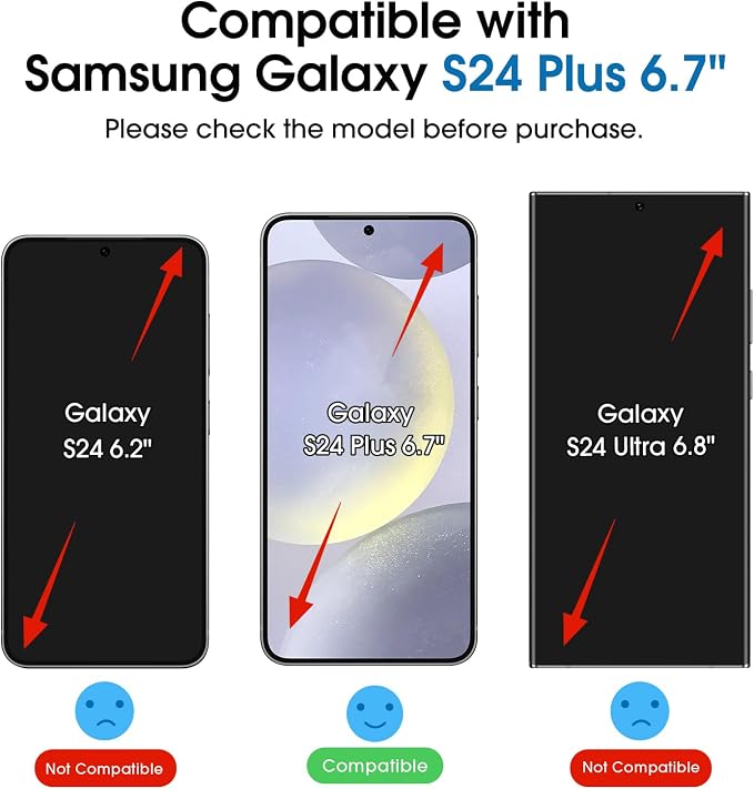 amFilm Auto-Alignment OneTouch for Samsung Galaxy S24+ Plus 6.7" Screen - Image 2