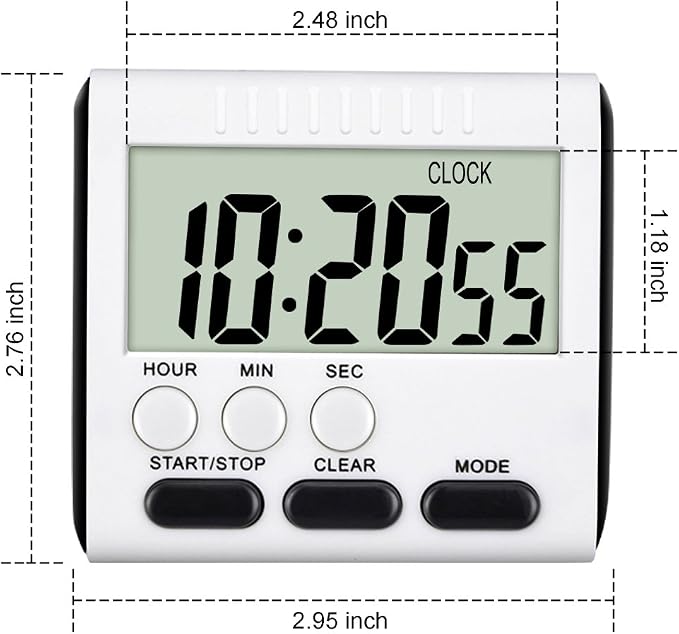 Mudder 3 Pack Digital Kitchen Timer - Image 5
