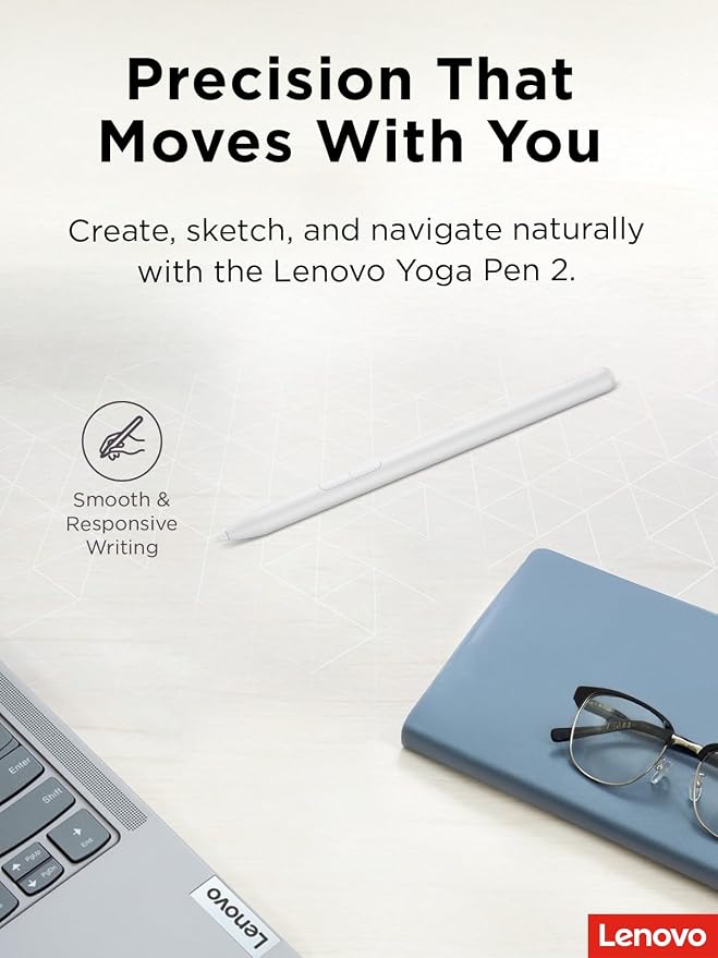 Lenovo Yoga Pen 2 with Magnetic Pen Case, AES 3.0 Stylus with 8192 Pressure - Image 2