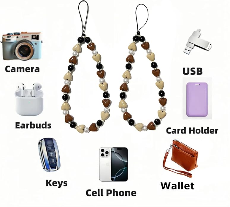 Phone Charm Strap Cute Phone Lanyard Wrist Strap Bracelet Accessories - Image 7